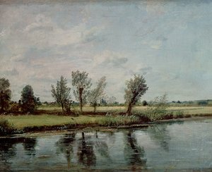 Water Meadows near Salisbury, c.1820 by John Constable